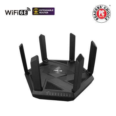 Asus Wifi 6 802.11ax Tri-band Gigabit Gaming Router RT-AXE7800 802.11ax 574+4804+2402 Mbit/s 10/100/1000 Mbit/s Ethernet LAN (RJ