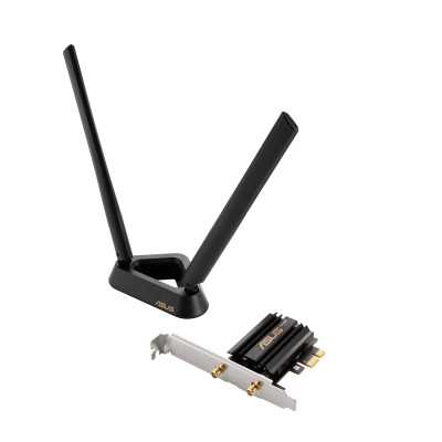 Asus Tri Band PCI-E WiFi 6E PCE-AXE59BT 802.11ax 574/2402/2042574/2402/2042 Mbit/s Mesh Support No MU-MiMO No No mobile broadban