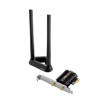 Asus Tri Band PCI-E WiFi 6E PCE-AXE59BT 802.11ax 574/2402/2042574/2402/2042 Mbit/s Mesh Support No MU-MiMO No No mobile broadban