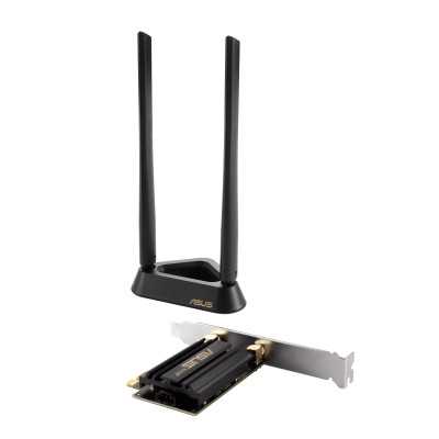 Asus Tri Band PCI-E WiFi 6E PCE-AXE59BT 802.11ax 574/2402/2042574/2402/2042 Mbit/s Mesh Support No MU-MiMO No No mobile broadban