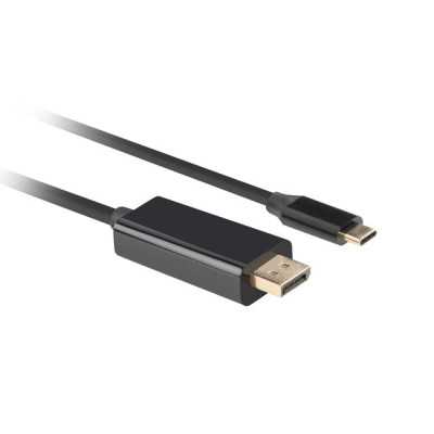 Lanberg USB-C to DisplayPort Cable, 3 m 4K/60Hz, Black Lanberg USB-C to DisplayPort Cable CA-CMDP-10CU-0030-BK 3 m Black