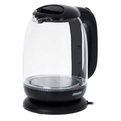 Mesko Kettle MS 1302b Electric 2200 W 1.7 L Glass 360 rotational base Black