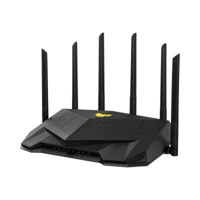 Asus Dual Band WiFi6 Gigabit Router TUF Gaming AX6000 802.11ax 1148+4804 Mbit/s 10/100/1000 Mbit/s Ethernet LAN (RJ-45) ports 5 