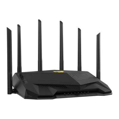 Asus Dual Band WiFi6 Gigabit Router TUF Gaming AX6000 802.11ax 1148+4804 Mbit/s 10/100/1000 Mbit/s Ethernet LAN (RJ-45) ports 5 