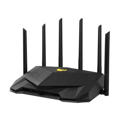 Asus Dual Band WiFi6 Gigabit Router TUF Gaming AX6000 802.11ax 1148+4804 Mbit/s 10/100/1000 Mbit/s Ethernet LAN (RJ-45) ports 5 