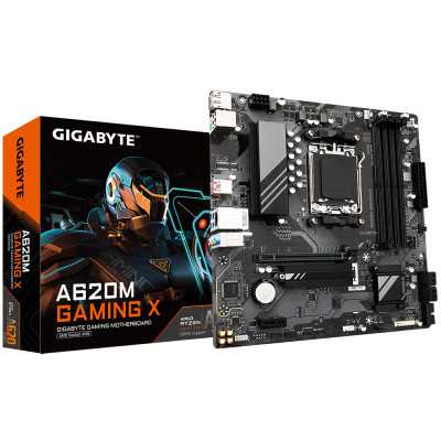 Gigabyte A620M GAMING XG10 Processor family AMD Processor socket AM5 DDR5 DIMM Memory slots 4 Supported hard disk drive interfac