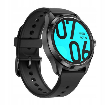 TicWatch 1.43" Smart watch NFC GPS (satellite) OLED Touchscreen Heart rate monitor Activity monitoring 24/7 Waterproof Bluetooth