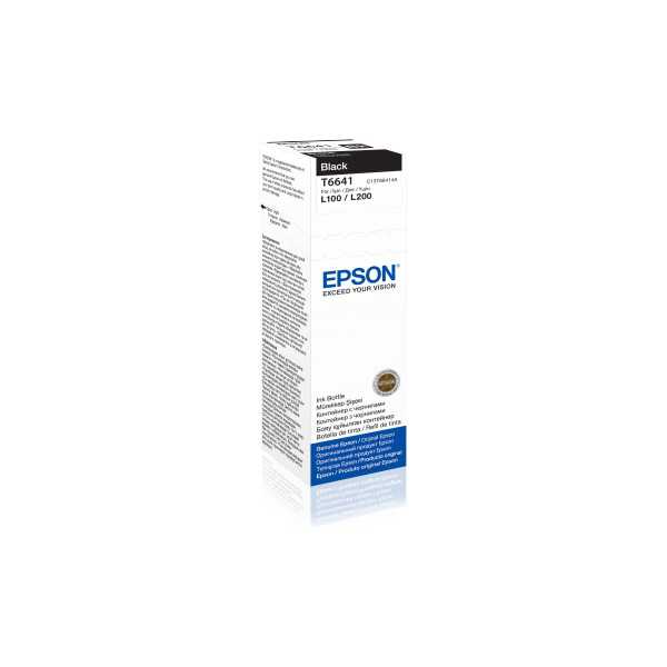 Epson T6641 Rašalo butelis 70ml Rašalo kasetė Juoda