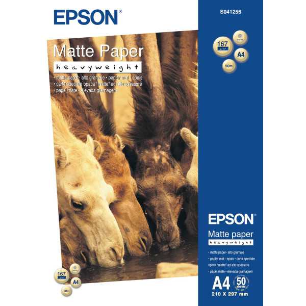 Epson Matte Paper Heavy Weight, DIN A4, 167g/mÂ , 50 Sheets