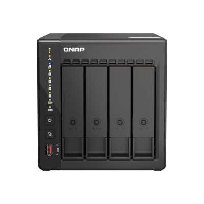 QNAP 4-Bay desktop NAS TS-453E-8G Up to 4 HDD/SSD Hot-Swap Intel Celeron J6412 Quad-Core Processor frequency 2.6 GHz 8 GB