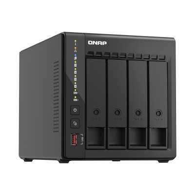 QNAP 4-Bay desktop NAS TS-453E-8G Up to 4 HDD/SSD Hot-Swap Intel Celeron J6412 Quad-Core Processor frequency 2.6 GHz 8 GB