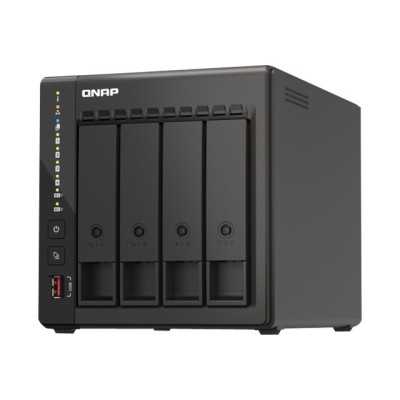 QNAP 4-Bay desktop NAS TS-453E-8G Up to 4 HDD/SSD Hot-Swap Intel Celeron J6412 Quad-Core Processor frequency 2.6 GHz 8 GB