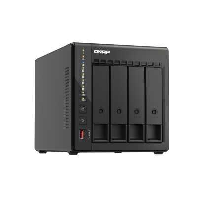 QNAP 4-Bay desktop NAS TS-453E-8G Up to 4 HDD/SSD Hot-Swap Intel Celeron J6412 Quad-Core Processor frequency 2.6 GHz 8 GB