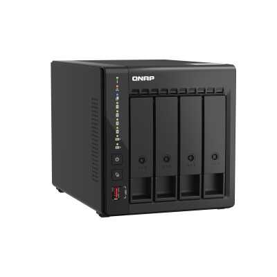 QNAP 4-Bay desktop NAS TS-453E-8G Up to 4 HDD/SSD Hot-Swap Intel Celeron J6412 Quad-Core Processor frequency 2.6 GHz 8 GB