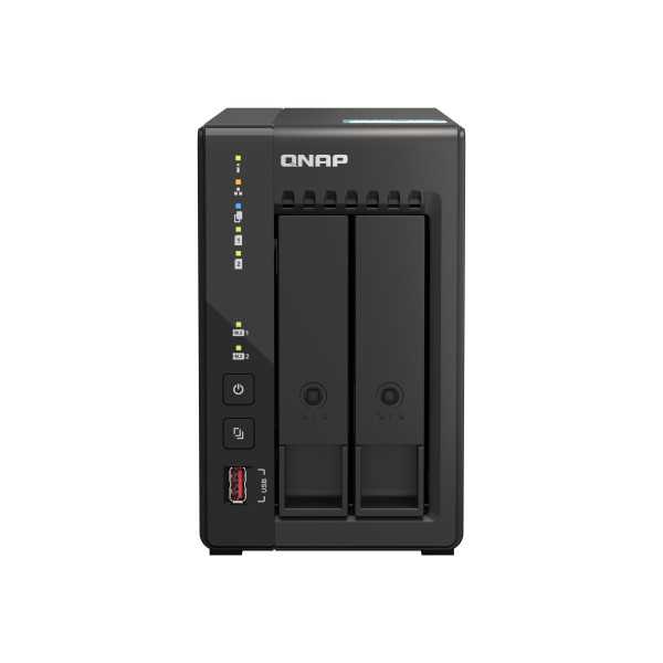 QNAP 2 skyrių stalinis NAS TS-253E-8G Intel Celeron J6412 4 branduolių procesoriaus dažnis 2,6 GHz 8 GB