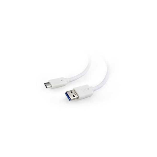 KABELAS USB-C Į USB3 1M WHITE/CCP-USB3-AMCM-1M-W GEMBIRD