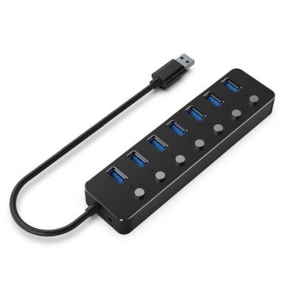 I/O HUB USB3 7PORT/UHB-U3P7P-01 GEMBIRD