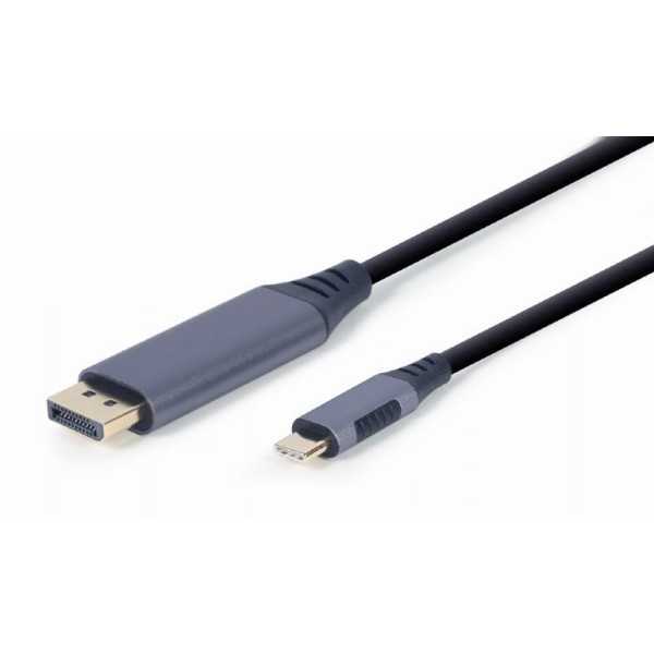 CABLE USB-C TO DP 1.8M/GREY CC-USB3C-DPF-01-6 GEMBIRD