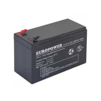 BATTERY 12V 9AH VRLA/EV9-12 T2 EUROPOWER EMU