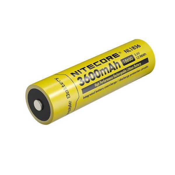 BATTERY RECH. LI-ION 3.6V/NL1836(3600MAH) NITECORE