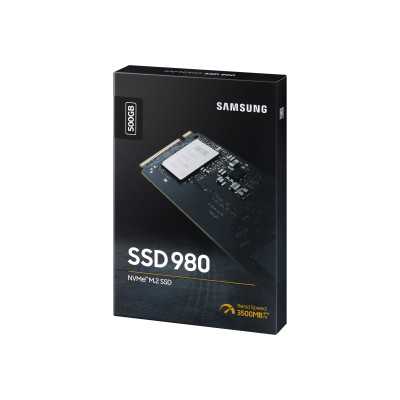 Samsung V-NAND SSD 980 500 GB SSD form factor M.2 2280 SSD interface M.2 NVME Write speed 3000 MB/s Read speed 3500 MB/s