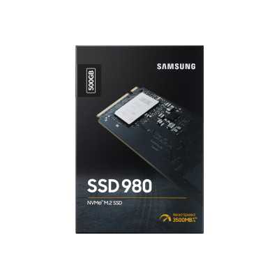 Samsung V-NAND SSD 980 500 GB SSD form factor M.2 2280 SSD interface M.2 NVME Write speed 3000 MB/s Read speed 3500 MB/s