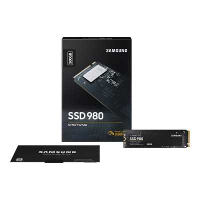 Samsung V-NAND SSD 980 500 GB SSD form factor M.2 2280 SSD interface M.2 NVME Write speed 3000 MB/s Read speed 3500 MB/s