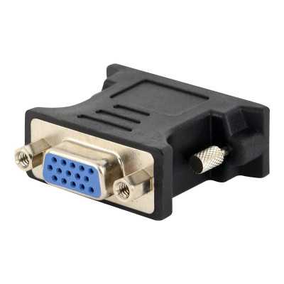 Gembird Adapter DVI-A male to VGA 15-pin HD (3 rows) female, black Gembird