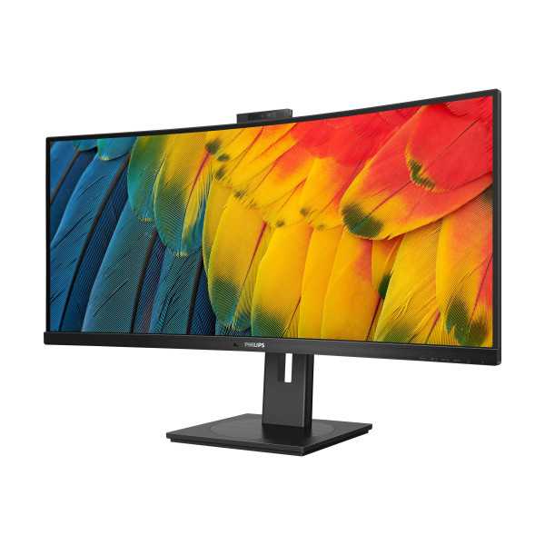 Philips “ lenktas monitorius 34B1U5600CH/00 34 colių VA WQHD 21:9 4 ms 350 cd/m Juoda 120 Hz HDMI prievadų kiekis 1