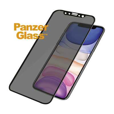 PanzerGlass P2665 Screen protector Apple iPhone Xr/11 Tempered glass Black Confidentiality filter Full frame coverage Anti-shatt