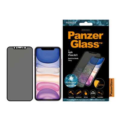 PanzerGlass P2665 Screen protector Apple iPhone Xr/11 Tempered glass Black Confidentiality filter Full frame coverage Anti-shatt