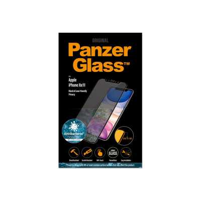 PanzerGlass P2665 Screen protector Apple iPhone Xr/11 Tempered glass Black Confidentiality filter Full frame coverage Anti-shatt