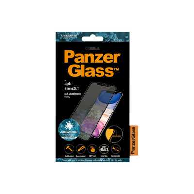 PanzerGlass P2665 Screen protector Apple iPhone Xr/11 Tempered glass Black Confidentiality filter Full frame coverage Anti-shatt