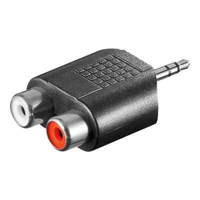 Goobay RCA adapter. AUX jack 3.5 mm male to 2 stereo female 11604