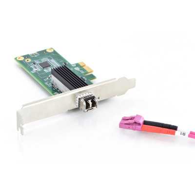 Digitus SFP Gigabit Ethernet PCI Express Card 32-bit, low profile bracket, Intel WGI210 chipset DN-10160