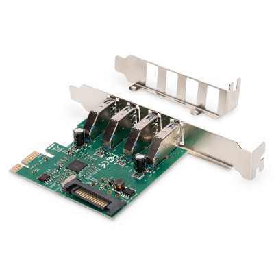 Digitus USB 3.0, 4 Port, PCI Express Add-On card 4 Ports A/F External, VL805 chipset DS-30221-1