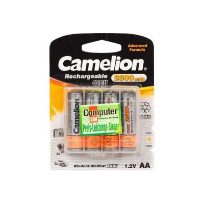 Camelion AA/HR6 2500 mAh Rechargeable Batteries Ni-MH 4 pc(s)