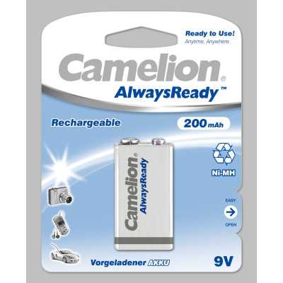 Camelion 9V/6HR61 200 mAh AlwaysReady Rechargeable Batteries Ni-MH 1 pc(s)