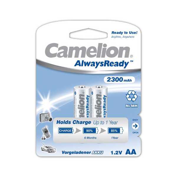 Camelion AA/HR6 2300 mAh Always Ready įkraunamos baterijos Ni-MH 2 vnt.