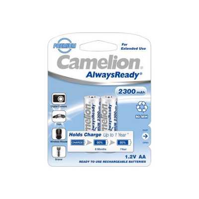 Camelion AA/HR6 2300 mAh AlwaysReady Rechargeable Batteries Ni-MH 2 pc(s)