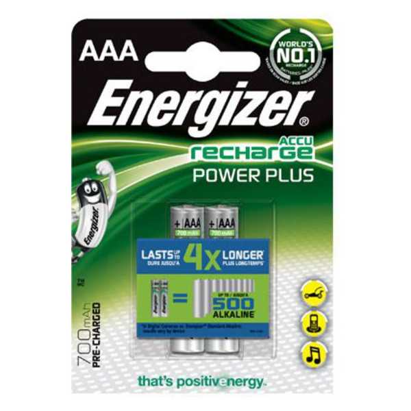 Energizer AAA/HR03 700 mAh įkraunamas Accu Power Plus Ni-MH 2 vnt.