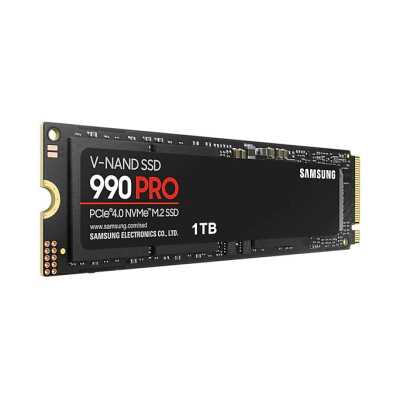 Samsung 990 PRO 1000 GB SSD form factor M.2 2280 SSD interface PCIe Gen4x4 Write speed 6900 MB/s Read speed 7450 MB/s