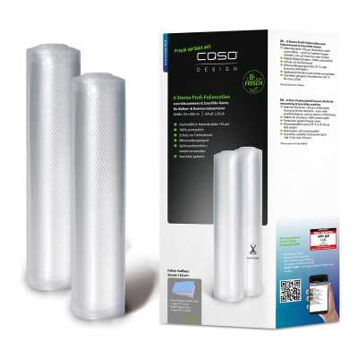 Caso Vacuum Rolls 01248 2 pcs Dimensions (W x L) 30 x 600 cm Transparent