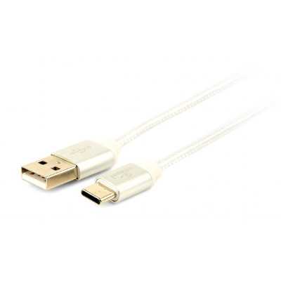 Gembird USB Type-C cable with braid and metal connectors, 1.8 m Gembird USB Type-A male USB Type-C male