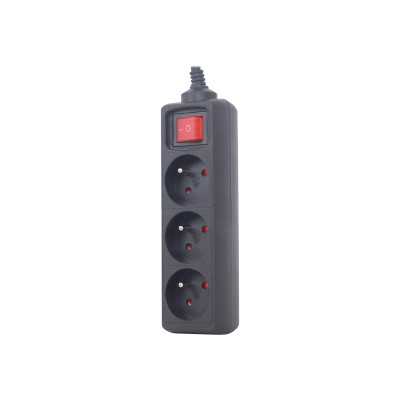 EnerGenie EG-PSU3F-01 UPS power strip, 3 FR sockets, 10 A, C14 plug, 0.6 m cable, black EnerGenie