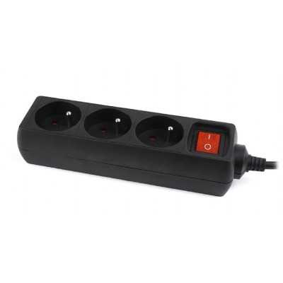 EnerGenie EG-PSU3F-01 UPS power strip, 3 FR sockets, 10 A, C14 plug, 0.6 m cable, black EnerGenie