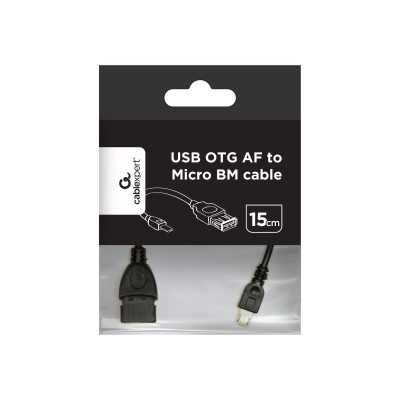 Cablexpert USB OTG AF to Micro BM cable, 0.15 m Cablexpert