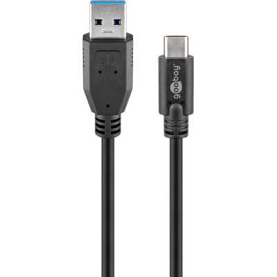 Goobay Round cable USB-C male USB 3.0 male (type A)