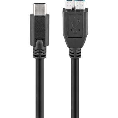 Goobay Round cable USB-C (male) micro-B 3.0