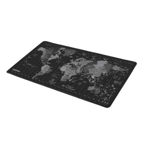 Natec Mouse Pad, Time Zone Map, Maxi, 800x400 mm Natec Mouse Pad Maxi Time Zone Map